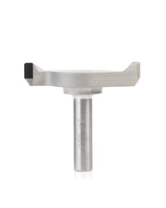 Amana tool DRB-442 Polycrystaline Diamond (PCD) Tipped 3 Dia x 1/16 Radius x 10mm Cut Height x 1/2 Shank x 2-3/4 Inch Long Spoilboard CNC Router Bit