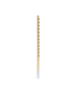 Amana tool HSS1202 Foam Cutting Bal End 1/4 D x 1/8 R x 4 CH x 1/4 SHK x 6 Inch Long Extended Reach CNC High Speed Steel (HSS) TiN Coated 4-Flute Spiral Up-Cut Router Bit