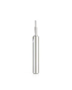 Amana tool HSS1490 Plastic Cutting, Single Straight O Flute 1/16 D x 3/16 CH x 1/4 SHK x 2 Inch Long High Speed Steel (HSS) Router Bit