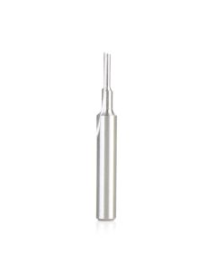 Amana tool HSS1492 Plastic Cutting, Single Straight O Flute 3/32 D x 3/8 CH x 1/4 SHK x 2 Inch Long High Speed Steel (HSS) Router Bit