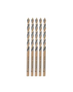 Amana tool HSS1520 HSS Dril Bit 5 Pack 1/8 D x 1-1/2 CH x 1/8 Shank for Plastic