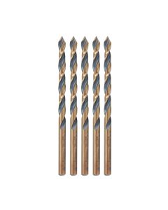 Amana tool HSS1522 HSS Dril Bit 5 Pack 3/16 D x 2-1/8 CH x 3/16 Shank for Plastic
