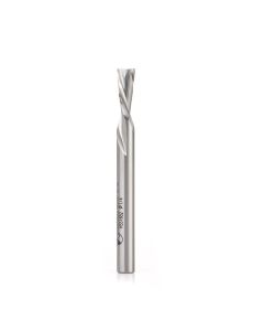 Amana tool HSS1652 HSS Spiral Aluminum Cutting Double Flute Down-Cut 1/4 D x 5/8 CH x 1/4 SHK 2-3/4 Inch Long Router Bit