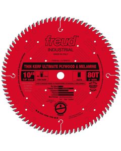 FREUD - LU79R010 10" THIN KERF ULTIMATE PLYWOOD & MELAMINE BLADE