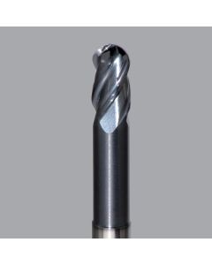 Onsrud MXB2650512W 0.2500 in Dia MaxQ Ball Nose Necked Medium Length 4 FL