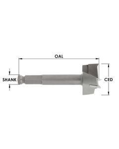 SOUTHEAST TOOL SDR320-QCF 1"C/T 3 W Drill x 1/2"Quick Change Sh x 3-7/8 OAL
