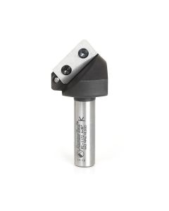 Amana tool RC-1172 SC Insert V-Groove 90 Deg. Double Edge Folding for Shaping Aluminum Composite Material (ACM) Panels, 0.090 Tip Cut Width x 1-1/2 D x 45/64 CH x 1/2 Inch SHK Router Bit