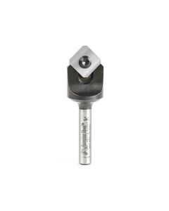Amana tool RC-45716 SC Insert V-Groove 90 Deg. Folding for Aluminum Composite Material (ACM) Panels Like Alucobond, Dibond, 0.090 Tip Cut Width 43/64 D x 1/4 Inch SHK Router Bit