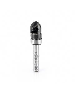 Amana tool RC-45910 Carbide Tipped Insert Core Box 1/4 R x 1/2 D x 1/2 CH x 1/4 Inch SHK Single Flute Router Bit