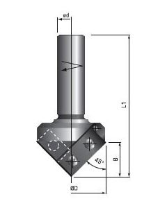 FS Tool RD2580 DISP.V-GROOVING BIT