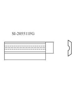 SOUTHEAST TOOL SI-117815 Insert 11.7 x 8 x 1.52   W/ Slot
