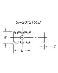 SOUTHEAST TOOL SI-151520CB Chipbreaker Insert 15 x 15 x 2.0 4 Sided(10 pc pk)