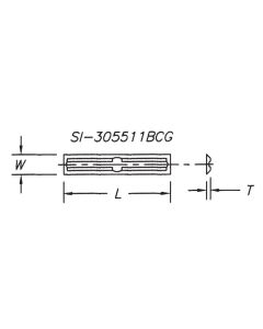 SOUTHEAST TOOL SI-305511BCG Insert 30 x 5.5 x 1.1 Back & Crossgroove