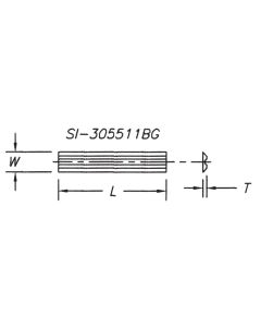 SOUTHEAST TOOL SI-405511BG Insert 40 x 5.5 x 1.1 Back Groove  (10 per box)