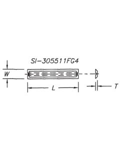 SOUTHEAST TOOL SI-405511FG4 Insert 40 x 5.5 x 1.1( 10 pc pack) W/ Slot 4 Sided