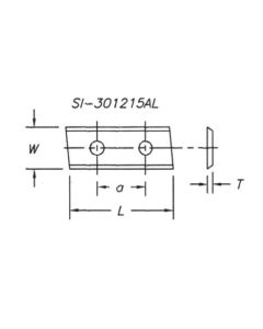 SOUTHEAST TOOL SI-501215AR Insert 50 x 12 x 1.5,Double  Angle, Right, 26 CTC