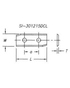 SOUTHEAST TOOL SI-501215DCR Insert 50 x 12 x 1.5  Double Angle RB-TL x 26 CTC