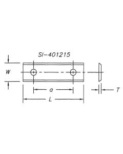 SOUTHEAST TOOL SI-801322 Insert 80 x 13 x 2.2 x 60 CTC hole pattern (10 per