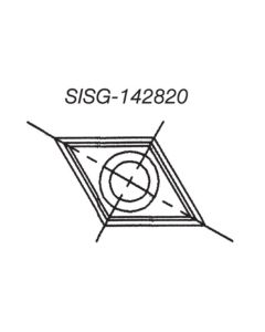 SOUTHEAST TOOL SISG-161630 Spur/Grooving Knife, 16 x 16 x 3.0 (Box of 10)