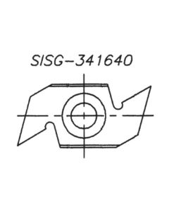 SOUTHEAST TOOL SISG-341660 Spur/Grooving Knife, 34 x 16 x 6.0  (Box of 10)