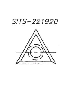 SOUTHEAST TOOL SITS-221920 Triangle Spur Insert, 22 x 19 x 2.0  (Box of 10)