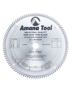 Amana TB12960 12"/96T THIN KERF A.T.B. GRIND