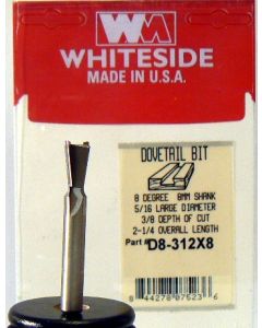 Whiteside D8-312x8 RH Dowel Drill CT 10mm