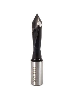 Whiteside DT8-57 RH Dowel Drill Thru Hole V-Point CT 8mmCD 57mmOAL