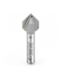 Amana 45704 Carbide Tipped V Groove 90 Deg x 1/2 Dia x 1/2 x 1/4 Inch Shank