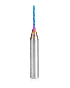 Amana tool 46403-K SC Spektra Extreme tool Life Coated Spiral Plunge 1/16 Dia x 1/2 CH x 1/4 SHK 2 Inch Long Down-Cut Router Bit