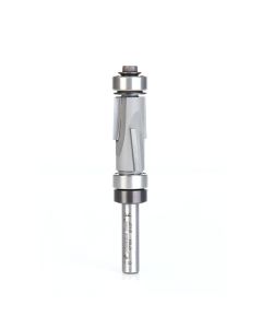 Amana tool 47164 Carbide Tipped Flush Trim Compression 1/2 D x 1 Inch CH x 1/4 SHK w/ Upper and Lower Bal Bearing Guides Router Bit