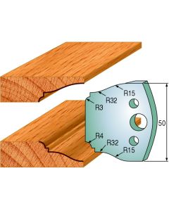 CMT 690.568 Pair of Profiled Knives for Shaper Cutters, 1-31/32-Inch Cutting Length, 5/32-Inch Thickness Shaper Cutter