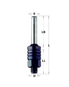 CMT 824.134.00 Slot Cutter Arbor, 1/2-Inch Shank