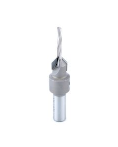 Amana tool 55207 Carbide Tipped Countersink #4 Screw 3/8 D x 5/64 Dril D x 5/16 Round SHK