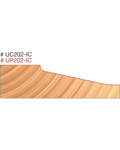 Freud UC202-IC 4-15/16" (Dia.) 2+2 Advanced Design Raised Panel Insert Shaper Cutter for 5/8" Stock with 3/4" bore