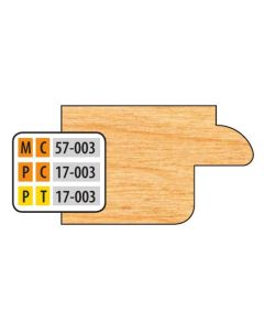 FREEBORN MT-57-003 T-Alloy Door Edge Detail Shaper Cutter