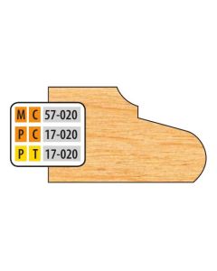 FREEBORN MT-57-020 T-Alloy Door Edge Detail Shaper Cutter