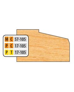 FREEBORN MT-57-105 T-Alloy 32mm Door Edge Detail Shaper Cutter