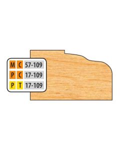 FREEBORN MT-57-109 T-Alloy 32mm Door Edge Detail Shaper Cutter