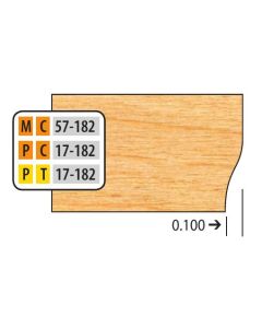 FREEBORN MT-57-182 T-Alloy Door Edge Bottom for 3 Shaper Cutter