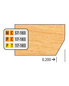 FREEBORN MT-57-183 T-Alloy Door Edge Bottom for 3 Shaper Cutter