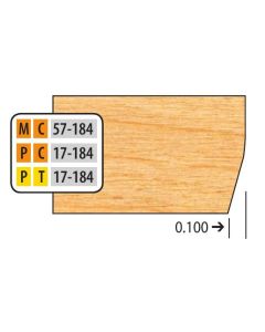 FREEBORN MT-57-184 T-Alloy Door Edge Bottom for 3 Shaper Cutter