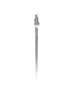 Amana tool BURS-146 Tree Shape SC Head 1/2 D x 1 CH x 1/4 SHK x 7 Inch Long Double Cut SF Burr Bit