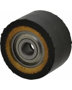 Dynabrade 11175 Contact Wheel Ass'y, 1" Dia. x 3/8" W x 3/8" I.D., Round Radiused Face, 70 Duro