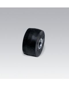 Dynabrade 11634 Contact Wheel Ass'y, 2" Dia. x 1" W x 5/8" I.D., Crown Face, 40 Duro Rubber