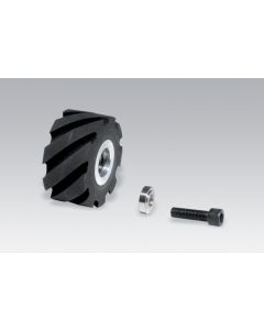 Dynabrade 11650 Contact Wheel Ass'y, 2" Dia. x 1" W x 5/8" I.D., Standard Face, 70 Duro Rubber