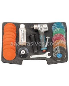 Dynabrade 48420 3" (76 mm) Dia. Epic Finish Kit With 48410 Gearless Disc Sander