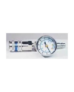 Dynabrade 94315 1/4" Coupler w/Pressure Gage