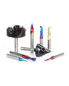 Amana tool AMS-261 8-Pc CNC Advanced Master Colection, 1/4 Inch Shank