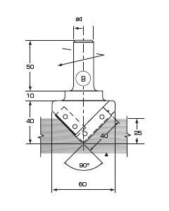 FS Tool RD2582 DISP.V-GROOVING BIT